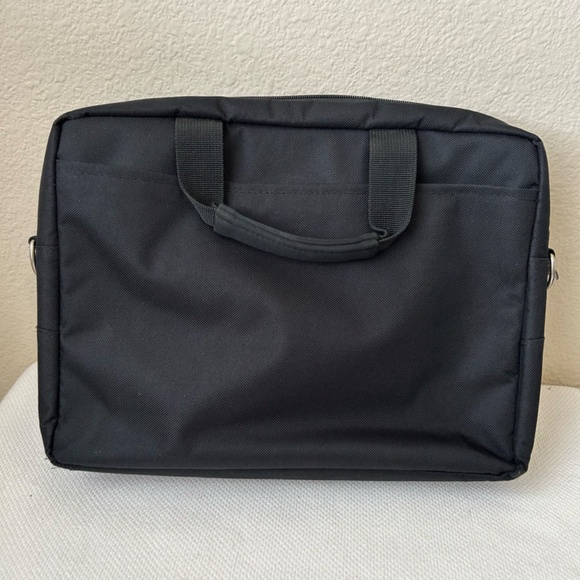 Laptop Bag - Black Nylon - Handle - Zipper Closure -Padded - 12.5" x 9" x 2.5" - Picture 5 of 10